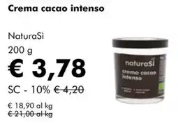 NaturaSì Crema cacao intenso NaturaSì offerta