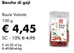 NaturaSì Bacche di goji Baule Volante offerta