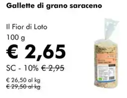 NaturaSì Gallette di grano saraceno Il Fior di Loto offerta