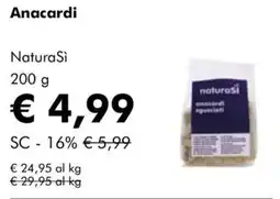 NaturaSì Anacardi NaturaSì offerta