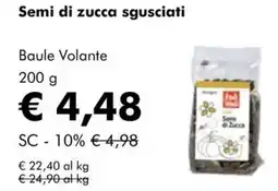 NaturaSì Semi di zucca sgusciati Baule Volante offerta