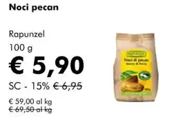 NaturaSì Noci pecan Rapunzel offerta