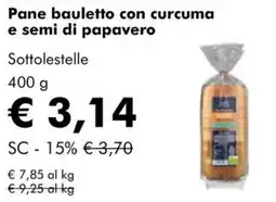 NaturaSì Pane bauletto con curcuma e semi di papavero Sottolestelle offerta