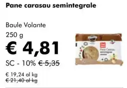 NaturaSì Pane carasau semintegrale Baule Volante offerta