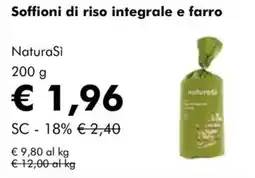 NaturaSì Soffioni di riso integrale e farro NaturaSì offerta