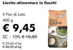 NaturaSì Lievito alimentare in fiocchi Il Fior di Loto offerta