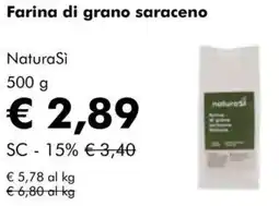 NaturaSì Farina di grano saraceno NaturaSì offerta