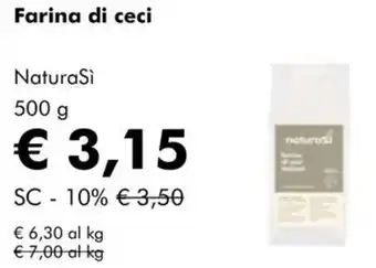 NaturaSì Farina di ceci NaturaSì offerta