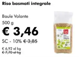NaturaSì Riso basmati integrale Baule Volante offerta