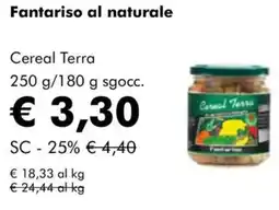 NaturaSì Fantariso al naturale Cereal Terra offerta