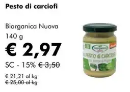 NaturaSì Pesto di carciofi Biorganica Nuova offerta