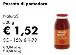 NaturaSì Passata di pomodoro NaturaSì offerta