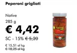 NaturaSì Peperoni grigliati Native offerta