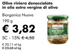 NaturaSì Olive riviera denocciolate in olio extra vergine di oliva Biorganica Nuova offerta