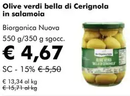 NaturaSì Olive verdi bella di Cerignola in salamoia Biorganica Nuova offerta