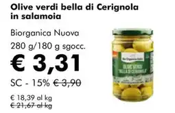 NaturaSì Olive verdi bella di Cerignola in salamoia Biorganica Nuova offerta