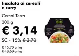 NaturaSì Insalata ai cereali e curry Cereal Terra offerta