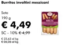NaturaSì Burritos involtini messicani Soto offerta