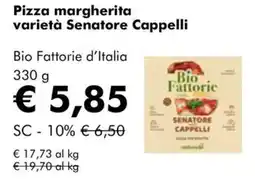 NaturaSì Pizza margherita varietà Senatore Cappelli Bio Fattorie d'Italia offerta