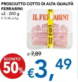 Migross Supermercati e Market Prosciutto cotto di alta qualità FERRARINI x2 offerta