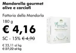 NaturaSì Mandorella gourmet olive e carciofi Fattoria della Mandorla offerta