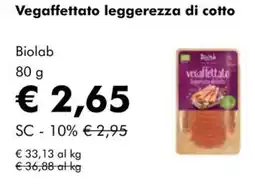 NaturaSì Vegaffettato leggerezza di cotto Biolab offerta