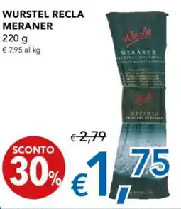 Migross Supermercati e Market Wurstel recla MERANER offerta
