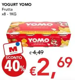 Migross Supermercati e Market Yogurt YOMO Frutta x8 offerta