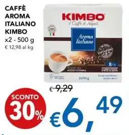 Migross Supermercati e Market Caffè aroma italiano KIMBO x2 offerta