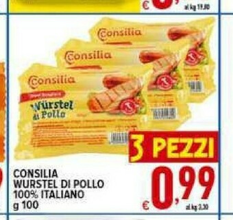 Iper Triscount Wurstel di pollo offerta
