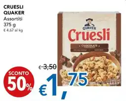 Migross Supermercati e Market Cruesli QUAKER offerta