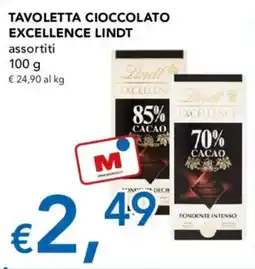 Migross Supermercati e Market Tavoletta cioccolato excellence LINDT offerta