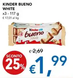 Migross Supermercati e Market Kinder bueno white x3 offerta
