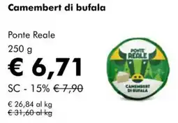 NaturaSì Camembert di bufala Ponte Reale offerta
