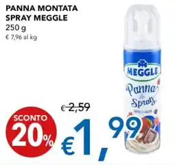 Migross Supermercati e Market Panna montata spray MEGGLE offerta