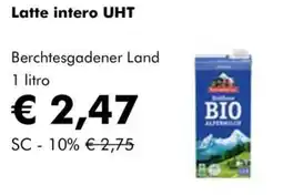 NaturaSì Latte intero UHT Berchtesgadener Land offerta