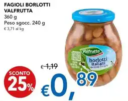 Migross Supermercati e Market Fagioli borlotti VALFRUTTA offerta