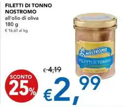 Migross Supermercati e Market Filetti di tonno NOSTROMO offerta