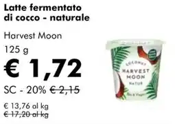 NaturaSì Latte fermentato di cocco - naturale Harvest Moon offerta