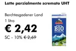 NaturaSì Latte parzialmente scremato UHT Berchtesgadener Land offerta