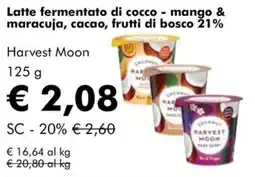 NaturaSì Latte fermentato di cocco - mango & maracuja, cacao, frutti di bosco 21% Harvest Moon offerta