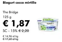 NaturaSì Biogurt cocco mirtillo The Bridge offerta