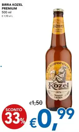 Migross Supermercati e Market Birra KOZEL PREMIUM offerta