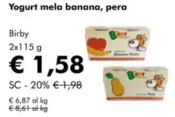 NaturaSì Yogurt mela banana, pera Birby offerta