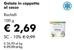 NaturaSì Gelato in coppetta al cocco Rachelli offerta
