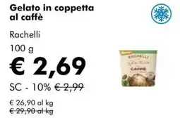 NaturaSì Gelato in coppetta al caffè Rachelli offerta