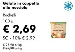 NaturaSì Gelato in coppetta alla nocciola Rachelli offerta