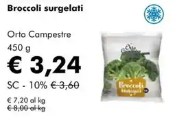 NaturaSì Broccoli surgelati Orto Campestre offerta