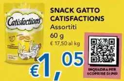 Migross Supermercati e Market Snack gatto CATISFACTIONS offerta