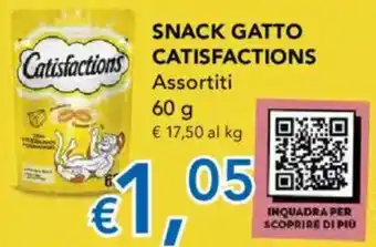 Migross Supermercati e Market Snack gatto CATISFACTIONS offerta